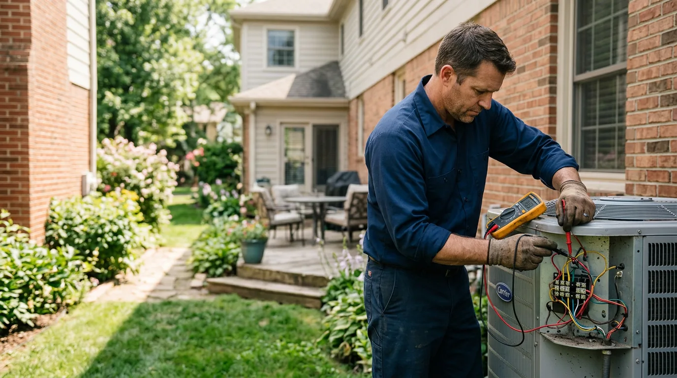 HVAC technician working near Vulcan, MI